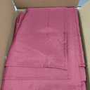 sancua Tablecloths for 6 Foot Rectangle Tables, 8 Pack - Washable Polyester Fabric Table Cloth for Chirstmas Party, Birthday, Banquet Reception, 54x108 Inch Burgundy
