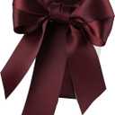 Burgundy Maroon Satin Silk Ribbon - Shiny Double Face 1 Inch - 25 Yards for Gift Wrapping Crafts Wedding Decor Birthday Party Christmas Decorations Bridesmaid Bouquet