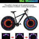 Zacro Bike Wheel Lights, 2 Pack LED Bike Spoke Lights, Safety 32 Bright Patterns Bike Tire Lights for Kids & Adult, Waterproof Bicycle Rim Lights for Night Riding, Basic/Upgraded Rechargeable Model