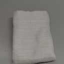 jinchan Curtain Light Filtering Kitchen for Living Room Bedroom Small Windows Valance 18 Inch Double Layer Farmhouse Window Rustic Overlay Rod Pocket 1 Panel Ivory