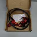 Z00M HB876 4-Pistons Hydraulic Disc Brake Set, MTB Hydraulic Brakes Right Rear 1450mm Mountain Bike Brakes Bicycle Disc Brake for eBike, Mountain Bike, Road Bike, Fat Bike(Pre-Bled), Red