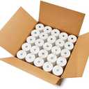 (50) 3 1/8 x 230 Thermal Paper Receipt Rolls 3.125 x 230 ft, POS/Cash Register Paper, TM-T88 T20 T90 Bixolon SRP-350 370, BPA Free, 50 Rolls, 48 GSM