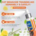 Cat Deterrent Spray for Furniture Protection, Pee Spraying, Excessive Chewing & Scratching Everywhere, Cat Repellent Indoor and Outdoor, Pet-Safe Formula, 5.07 Fl Oz
