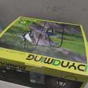 Dynaming 4 Pack Solar Hanging Lights Outdoor, Solar Powered Garden Decorative Lanterns with 4 x 38 Inch Shepherd Hooks, Waterproof Landscape Lighting for Lawn Patio Yard Pathway Driveway, Warm White