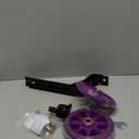 training wheels flash mute wheel bicycle stabiliser mounted Kit compatible for bikes of 12 14 16 18 20 Inch 1 Pair (Purple)