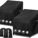 FORSPARK Patio Chair Cover – Waterproof UV-Resistant Outdoor Furniture Cover 29W x 30D x 36H inches for Wicker, Rocking & Porch Chairs, Tear-Resistant Oxford Fabric with Buckle Straps & Storage Bag