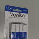 Voniko 9V Lithium Battery 2-Pack, 10-Year Shelf Life, Long-Lasting Power for Smoke Detectors, Carbon Monoxide Alarms & Medical Devices