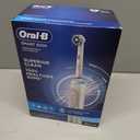 Oral-B Smart 5000 Rechargeable Electric Powered Toothbrush, Black with Travel Case and Bluetooth - Visible Pressure Sensor to Protect Gums - 5 Cleaning Modes - 2 Minute Timer, Pack of 1, White