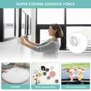 Double Sided Nano Tape Heavy Duty, Strong Sticky Extra Large (1.18in x 9.85Ft ) Removable Mounting Tape, Clear Multipurpose Wall Decor Adhesive Tape for Poster, Picture Hanging, Carpet, Photos Frames