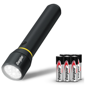 Energizer LED Flashlight Vision PRO, Ultra Bright 1000+ Lumens, IPX4 Water Resistant, Aircraft-Grade Aluminum LED Light, Rugged Metal Flash Light for Outdoors, Emergency Power Outage, Black