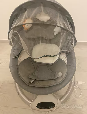 Electric Swing for Newborns -  (Updated Model, Gray)