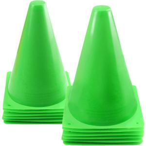 Mirepty 7 Inch Plastic Traffic Cones Sport Training Agility Marker Cone for Soccer, Skating, Football, Basketball, Indoor and Outdoor Games