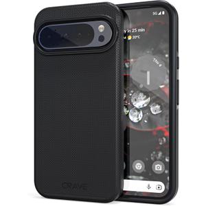 Crave for Google Pixel 9 Pro XL Case, Shockproof Protection Dual Layer Case for Google Pixel 9 Pro XL (6.8 inch) - Black