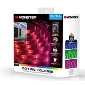 Monster 100 Ft Multicolor RGB