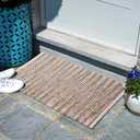 Hausattire Jute Woven Area Rug 2'x3' - Blue, Small Boho Farmhouse Rugs for Living Room, Bedroom, Kitchen, Entryway Front Door Mat | Outdoor Indoor Rustic Throw Bathroom Rugs - 24x36 Inch