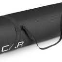 CAP Barbell 1/2-Inch High Density Exercise Yoga Mat with Strap, 68"L x 24"W x 0.5"Th