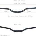 UPANBIKE Mountain Bike Handlebar 31.8mm Aluminum Alloy MTB Bicycle Riser Handlebar Extra Long 780mm with Paint Matte Surface (Black,780mm)