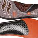 Sof Sole Fit Series High Arch Insole Black/Orange 7-8 B (M)