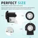 4681EA2001T Washer Drain Pump Assembly Fit for Kenmore/LG Washing Machine wm3670hwa wm3270cw wm2101hw wm3770hva wm3431hs - Replace AP5328388 4681EA1007G 4681EA1007D Drain Pump by AMI PARTS