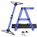 Stair Tread Template Tool  Stair Tread Gauge, Stair Tools for Stair Measuring Tool Stair Gauge Jig Stair Template Stair Step Tool, Hidden Screw Slide Rail Woodworking Shelf Template Projects (Black+Blue)