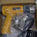 Heat Gun,1800W Fast Heating 572&1202,Heavy Duty in Compact Body,Steady Dual TEMP Setting by Rear-Mounted Switch,Multiduty Heat Gun for Crafting ,Shrink Tubing ,Vinyl Wrap,4 Nozzles (Yellow)