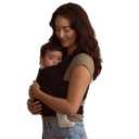 Solly Baby Wrap, Buttery-Soft Baby Carrier Newborn to Toddler 8-25 Lbs., Lightweight & Hands-Free Infant Sling Wrap, Breathable Summer Carrier, Baby Wearing & Postpartum Essential, New Mom Gift, Black