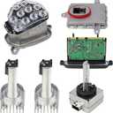 MUNIK 6 Pcs Set Left Right Turn Signal&LED Headlight Module Compatible with BMW 20092013 520i 523i 530i 535i F10 F11 Replace# 63117271901 63127262731 63117316217 63117237647 D1S6000K