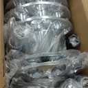 AEagle Axle Cover Combo Kits for Semi Truck Hubs w/Screw-On 33mm Lug Nut, Spike ABS Plastic Chrome Plated, 2 Front & 4 Rear, 10 Hole Removable Caps, 6Pcs