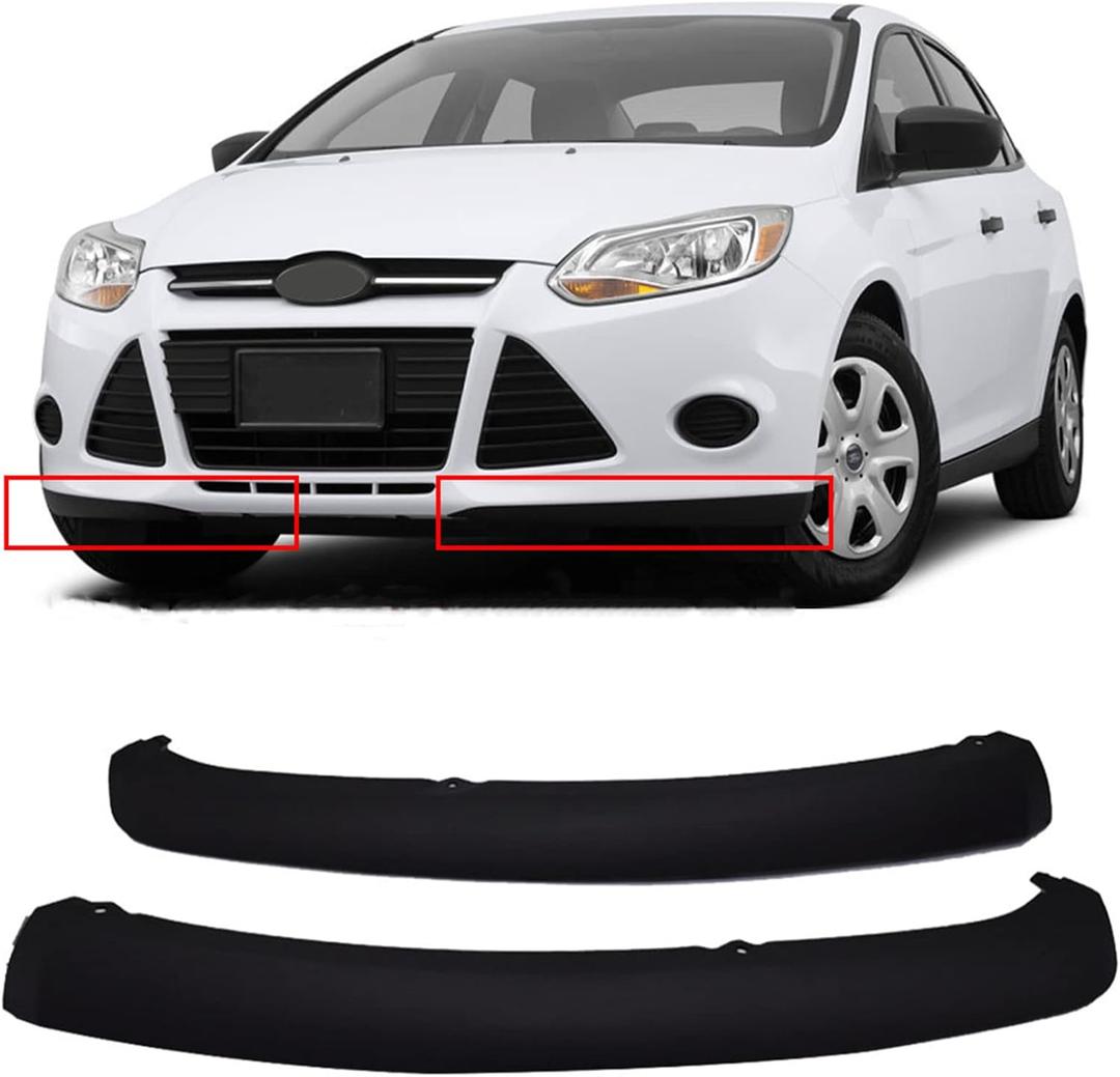 Front Bumper Spoiler Lip Chin Splitter Left and Right Replacement for Focus 2012 2013 2014 FO1095244C