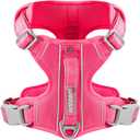 BARKBAY Dog Harness No Pull with ID Tag Pocket - Heavy Duty, Reflective, Easy Control for Large Dogs(Pink,S)
