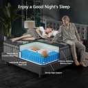 King Size Mattress, Upgraded 12 Inch King Mattress in a Box, Medium Firm Hybrid Mattresses with Gel Memory Foam and Individual Pocket Springs, Pressure Relief, Extra Edge Support & Motion Isolation