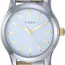Timex Women's Stretch Bangle Crisscross 25mm Watch (Two-Tone)