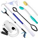 7PC Hip Kit, Hip Kit for Seniors, Surgery Recovery Items, Hip Replacement Kit After Surgery, Hip Replacement Recovery Kit with Grabber,Sock Aid,Leg Lifter,Dressing Stick,Shoehorn,Back Scratcher