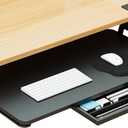 Desktop Keyboard Tray, Under Desk Pull Out, 26.77" X 11.81" Large Size Keyboard Tray with C-Clip Mount, Easy Installation, Computer Keyboard Stand, for Home Study and Office