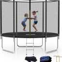 Trampoline for Kids,400LBS Outdoor Trampoline with Net-ASTM Approved Trampoline for Children and Adults