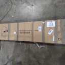 LLS Twin Floor Bed Frame with Roof, Wooden Montessori Bed with Fence, House Bed for Boys Girls Bedroom, Gray