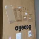 BABELIO 29-55 Inch Extra Wide Baby/Dog Gate, PressGuard P7, Metal Auto Close, Pressure Mounted Pet Door for Doorways, NO Need Tools and Drilling, with Wall Cups, White