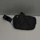 Fanny Packs for Women Water proof Belt Bag Quilted Bum Bags for Crossbody Fashion Waist Packs with Adjustable Strap for Traveling, Hiking, Running, Black