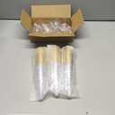 JOLLY CHEF 36 Count Plastic Champagne Flutes 4.5 oz Gold Rim Clear Disposable Toasting Glasses