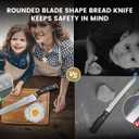 CoquusAid Bread Knife for Homemade Bread, 10.6 Inch Multifunction Serrated Knife, Razor Sharp Slicer, High Carbon German Steel Bread Cutter, Ergonomic Handle Design for Sourdough Turkey Fruit Cutting