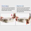 Bento Box,1500ml Stainless Steel Lunch Box,Versatile 4-Compartment Portable Lunch Box Container-Salad Lunch Containers for Adults/Kids with Soup Bowl Spoon Fork Thermos Bag Accessories (Khaki)