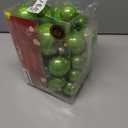AMS 40ct Christmas Ball Plated Ornaments Tree Collection for Holiday Wedding Party Decoration(40ct Pearl, Green)