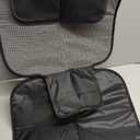 SMART ELF Car Seat Protector, Large Auto Protector for Child Seats with Thickest Padding and Non-Slip Backing Mesh Pockets for SUV, Sedan, Truck, Leather and Fabric - Black