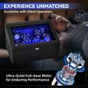 Hightall Luxury Automatic Watch Winder for Rolex/Omega/Cartier for Automatic Watches with Whisper-Quiet Motor (<5dB), Anti-Scratch Memory Foam & Stable Base