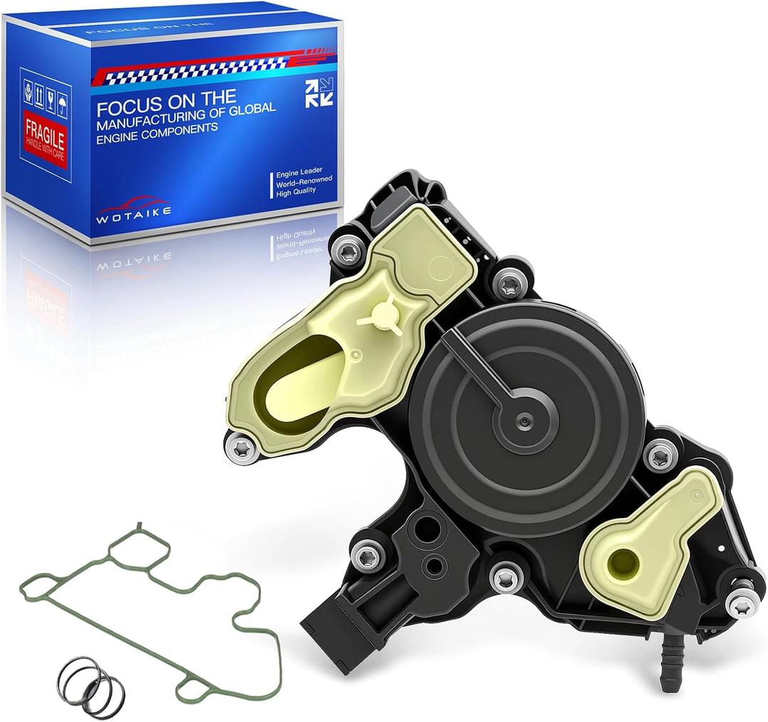 PCV Valve Oil Separator Engine Crankcase Vent Valve Compatible with 2014-2018 Audi A3 A4 Volkswagen Golf VW Jetta Passat Bettle GTI 1.8T 2.0T, Replace#06K103495 06K013495AA 06K103495AT