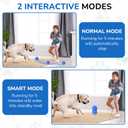 Smart Interactive Dog ToysNew E-TPU Material Automatic Moving, Crazy Bouncing and Rotating Interactive Dog Ball,IPX7 Waterproof Design,Pet Active Rolling Ball for Medium and Large Dogs (Blue)