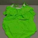 Womens Tankini Swimsuits Ruffled Tank Top Tummy Control Floral Modest Swimwear High Waisted Bikini.L