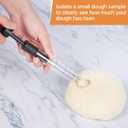 Sourdough Aliquot Jar for Sourdough Starter, Transparent Acrylic Measuring Tube for Dough Rise Tracking, Artisan Bread Baking Tool for Brioche, Panettone & Bakers (white, 1pcs acrylic)