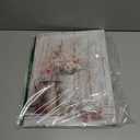 Rustic Farmhouse Floral Canvas Wall Art Elegant White Pink Flower Daisy Poster Prints Vintage Country Floral Picture Wood Grain Painting Pastoral Wall Decor for Living Room Bedroom 12x16in Framed