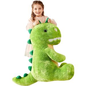 IKASA Large Dinosaur Stuffed Animal Plush Toy,Giant T-Rex Cute 23" Jumbo Soft Toys,Huge Big Size Fluffy Plushy Fat Plushie,Gifts for Kids